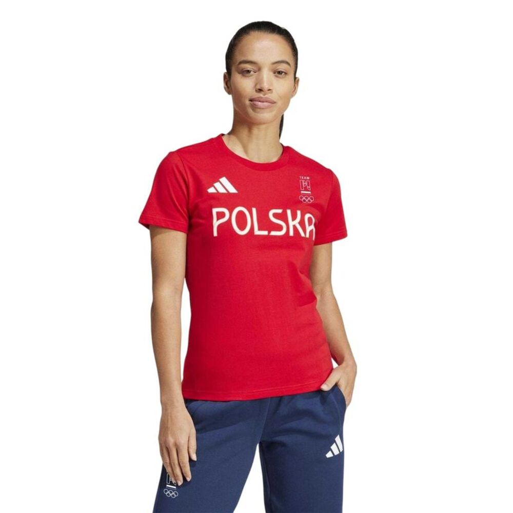 Adidas Womens/Ladies Poland HIIT Training T-Shirt / Better Scarlet - Picture 5 of 5